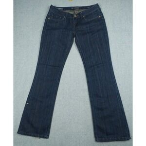 MEK Denim Voyage Collection Reno Womens Blue Jeans 29X34 (act 32X32) gold hints